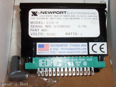 New newport 215-4 digital panel voltmeter 5 vdc 