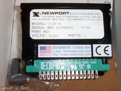 New newport 215-4 digital panel voltmeter 5 vdc 