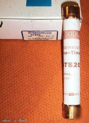 New shawmut OTS20 class K5 fuse ots 20 600 volt nnb