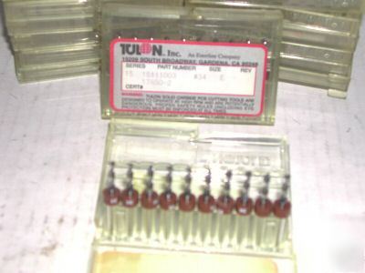 New size 34 tulon pcb ringset drill bits - 1CS/10EA