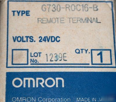 Omron G730-ROC16-b relay output remote terminal 24VDC