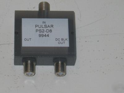 Pulsar coax cable filter 2 port model#: PS2-D8 9944