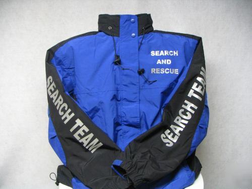 Reflective search and rescue jacket, 3 system, blue, xl