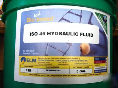 Soyfluid hydraulic oil, biodegradable iso 46, 5-gallon