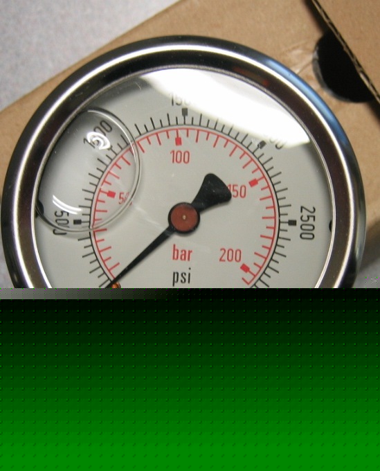 Wika hydraulic filled liquid 0-3000 psi gauge