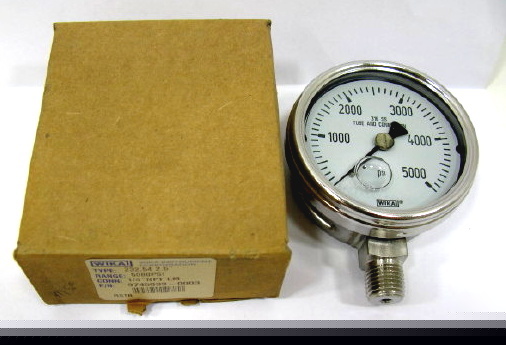 Wika pressure gauge 0-3000 psi glycerin 2-1/2