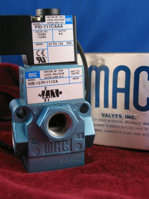 55B-12-pi-111CA mac solenoid valve with pd-111CA 
