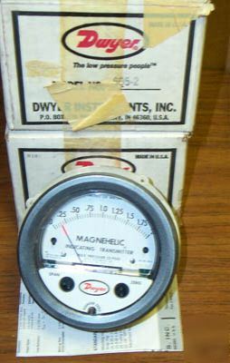 Dwyer 605-2 differential pressure indicating 0-2