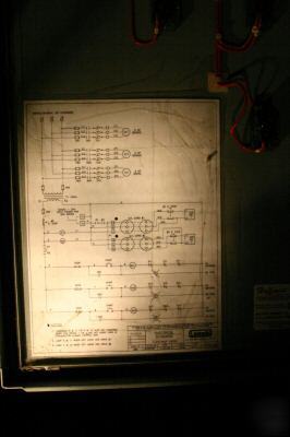 Electrical 3 motor starter control cabinet / panel