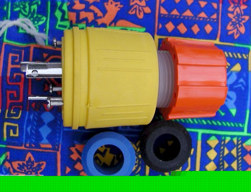 Ericson 20AMP safety perma-tite twist lock plug 2312-pw