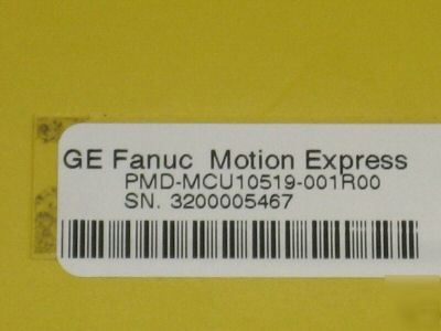 Ge fanuc motion express servo ctr. pmd-MCU10519-001R00