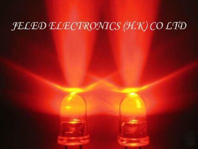 New 150X 5MM super bright red led lamp 15,000MCD f/ship