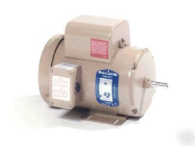 New 2 hp baldor tefc 1725 1 phase electric motor 182T