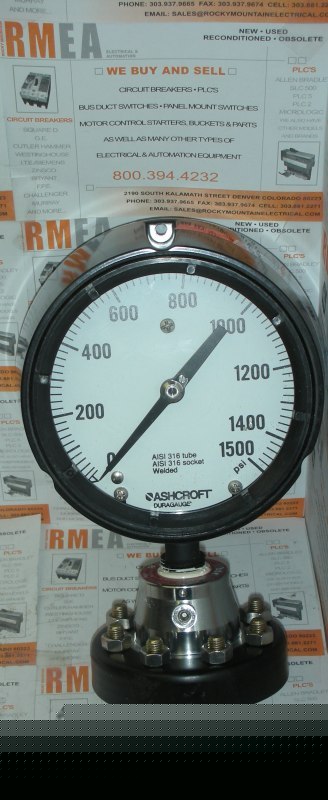 New ashcroft duragauge 451279SS04L1500PSI 4-1/2