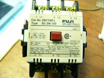 New fuji electric magnetic contactor type sc-2N/ud 24V
