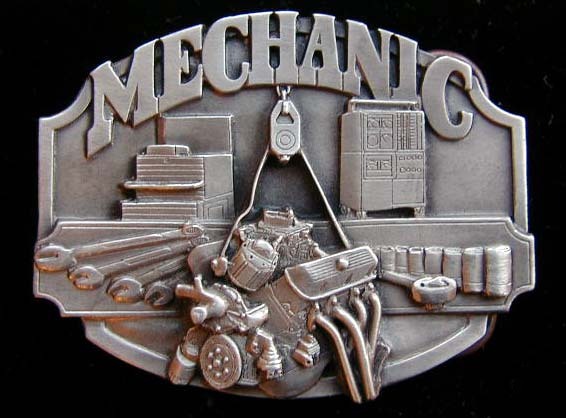 New nice mechanic buckle detailed fine pewter 