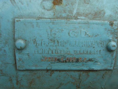 Vintage powermatic 16'' model 16 cd 7.5 hp planer