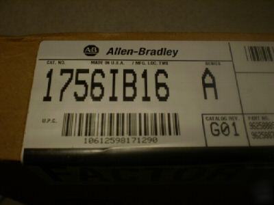  allen bradley 1756 IB16 dc input series a sealed