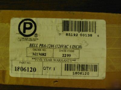 *** potter gong potter bell 12VBELL 6 inch bell