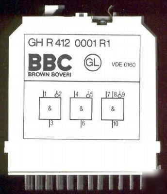 Bbc boveri brown logic card gh r 412 0001 R1 062 036 65