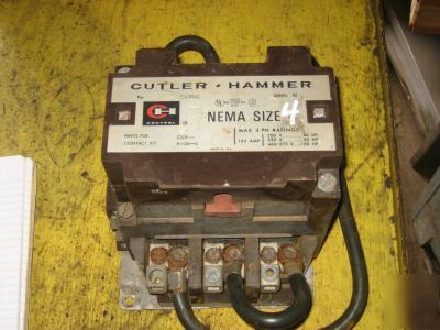 Cutler hammer motor starter nema 3 C10FN3 100HP 135 amp