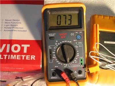 Dmm volt ampmeter digital capacitor tester thermocouple