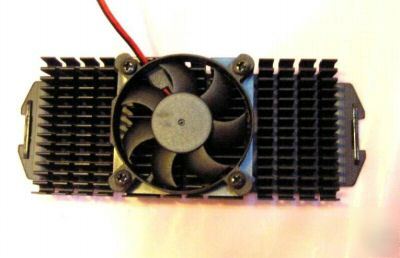 Heat sink high efficiency 130W heat removal +fan 
