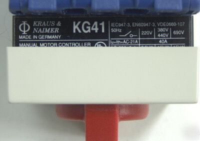 Kraus & naimer rotary switch KG41 K300-921 VE2 40A