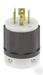 Leviton 20 am 250 volt 3 phase 3 pole locking plug 2421