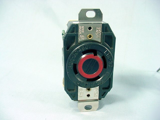 Leviton L16-30 locking receptacle 30A 480V 3Ã¸ 2730