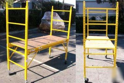Lot 12-6' scaffold scaffolding hand cart truck+platform