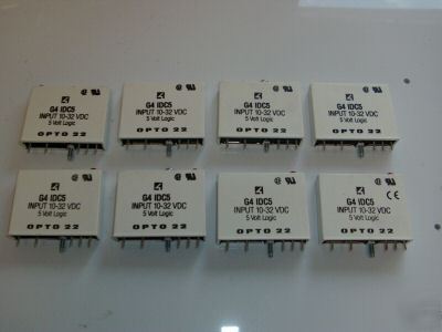 Lot of 8 opto 22 G4IDC5 10-32 vdc input modules