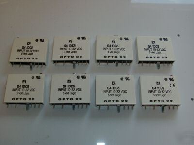 Lot of 8 opto 22 G4IDC5 10-32 vdc input modules