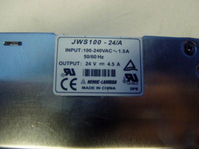 Nemic lambda power supply m/n: JWS100-24/a JWS10024A