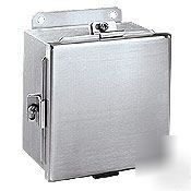 New wiegmann 8X10X4 stainless enclosure BN4100804SS