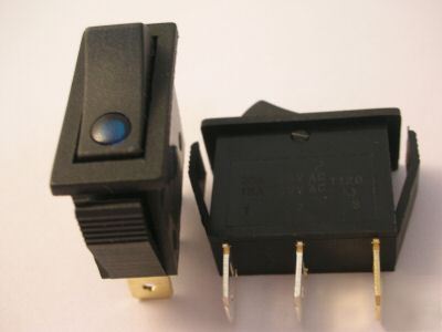 PKG50, blue light 20A 125V,15A 250V rocker switch,BL1C
