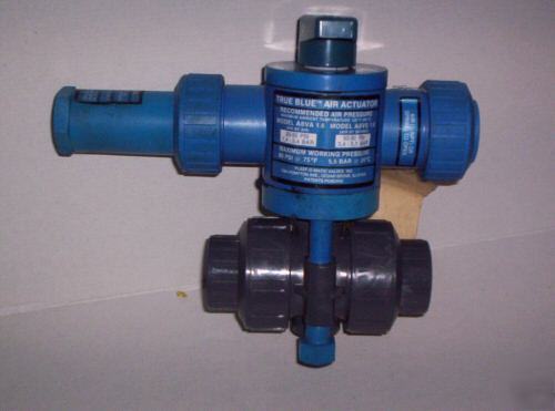 Plastomatic true blue 2-way ball valve