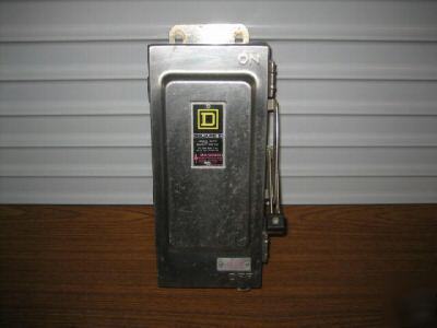 Square d HU361DS safety switch 30 amp disconnect 3R 4X
