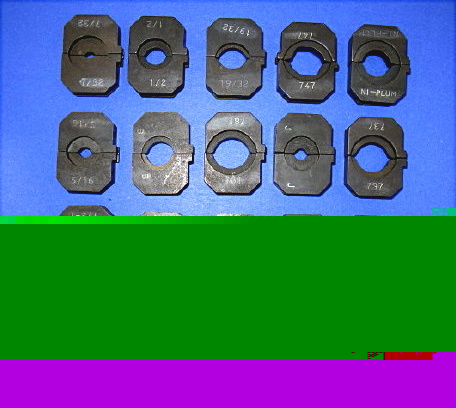 Thomas & betts kearney o type crimper die set 20PC