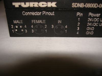 Turck piconet 8 input sdnb-0800D-0008 module devicenet