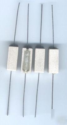 5 watt power resistors .1 ohm lot of 4 made in usa