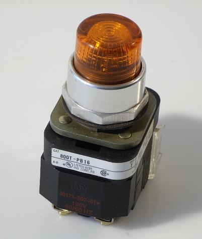 Allen bradley 800T-PB16 ser.t orange pushbutton