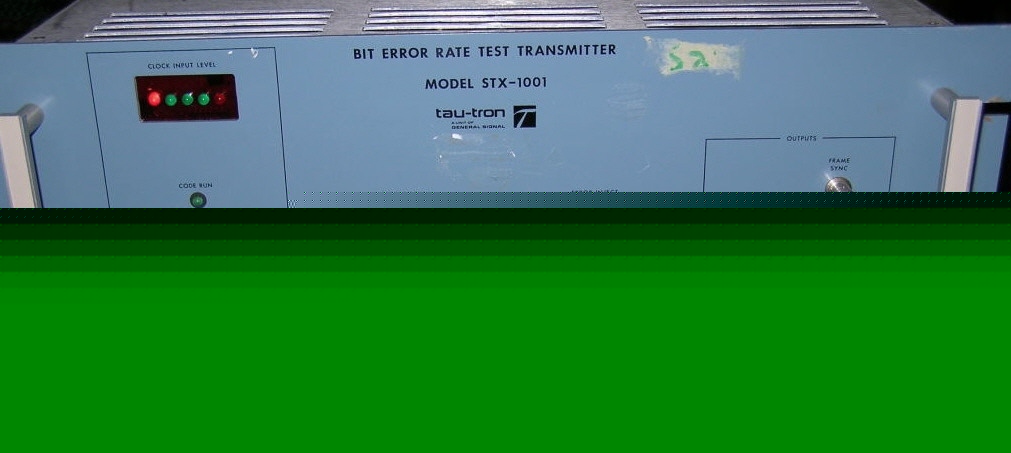 Bit rate test transmitter tau-tron stx-1001