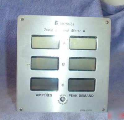 Bitronics triple demand meter ii model ATADC2