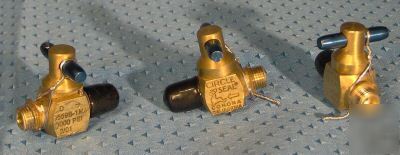 Circle seal 3000 psi valves qty 4 1/8 npt inline brass