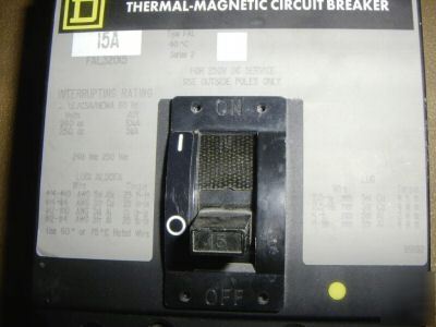 Circuit breaker 15A square d FAL32015