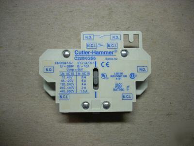 Cutler-hammer auxiliary contact p/n C32OKGS6