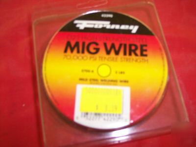 Forney mig wire. .023 high strength steel. 2 lbs.