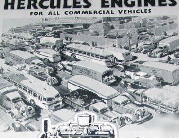 Hercules motors-engines commercial vehicles -1935 ad