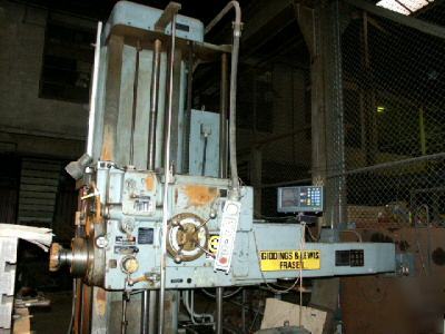 Horizontal boring mill table type giddings lewis 4 in.